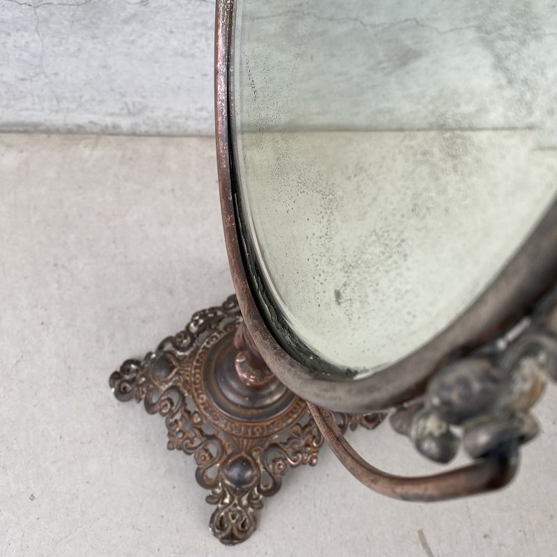 画像9: VINTAGE ANTIQUE STAND MIRROR GOLDEN MFG CO. ヴィンテージ アンティーク スタンドミラー 鏡 / 卓上ミラー インテリア ディスプレイ 雑貨 店舗什器 化粧  アメリカ