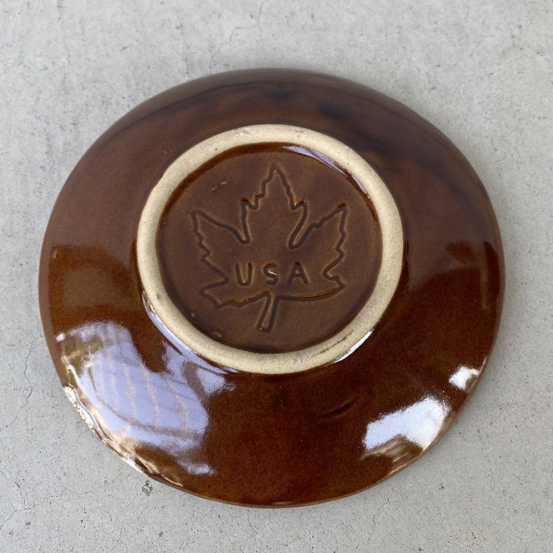 画像3: VINTAGE ANTIQUE CUP AND SAUCER ヴィンテージ アンティーク カップ＆ソーサー マグ 食器 陶器 / コーヒーカップ ブラウン 茶色 カフェ 喫茶店 店舗什器 アメリカ (2)