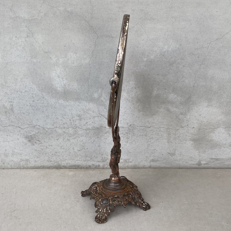 画像4: VINTAGE ANTIQUE STAND MIRROR GOLDEN MFG CO. ヴィンテージ アンティーク スタンドミラー 鏡 / 卓上ミラー インテリア ディスプレイ 雑貨 店舗什器 化粧  アメリカ