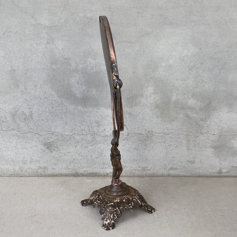 画像3: VINTAGE ANTIQUE STAND MIRROR GOLDEN MFG CO. ヴィンテージ アンティーク スタンドミラー 鏡 / 卓上ミラー インテリア ディスプレイ 雑貨 店舗什器 化粧  アメリカ
