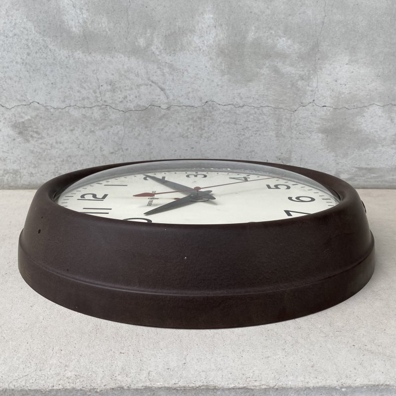 画像5: VINTAGE ANTIQUE GENERAL ELECTRIC WALL CLOCK GE ヴィンテージ アンティーク ウォールクロック ゼネラルエレクトリック 壁掛け時計 / スクールクロック ベークライト ブラウン 茶色 店舗什器 アメリカ (1)