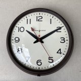VINTAGE ANTIQUE GENERAL ELECTRIC WALL CLOCK GE ヴィンテージ アンティーク ウォールクロック ゼネラルエレクトリック 壁掛け時計 / スクールクロック ベークライト ブラウン 茶色 店舗什器 アメリカ (1)