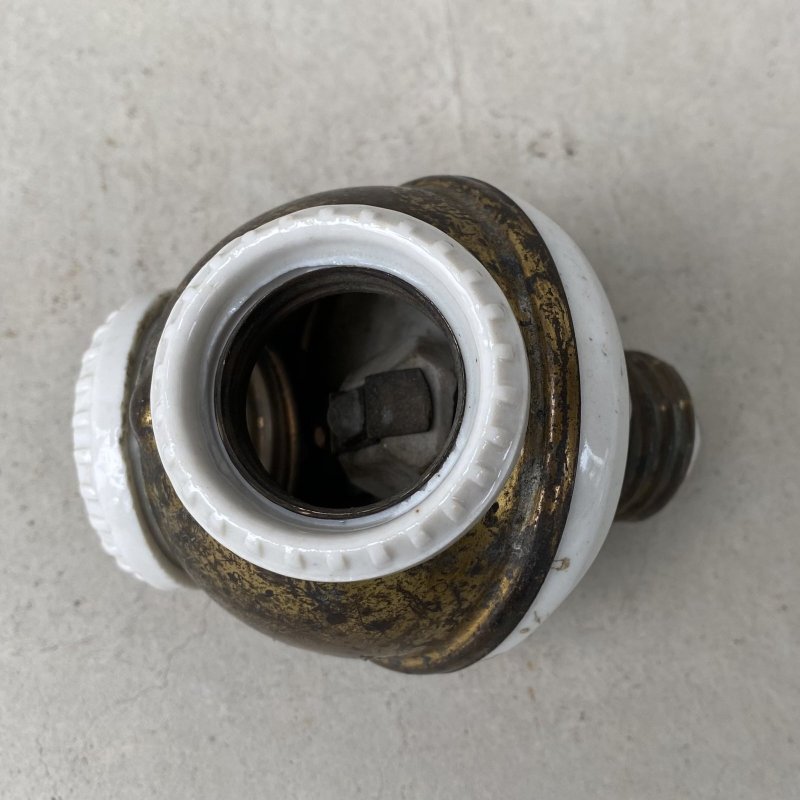 画像7: VINTAGE ANTIQUE BENJAMIN SOCKET ヴィンテージ アンティーク ベンジャミンソケット / ランプ ライト 2灯 コレクタブル 照明 店舗什器 アメリカ USA (1)