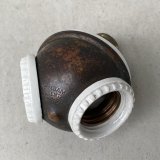 VINTAGE ANTIQUE BENJAMIN SOCKET ヴィンテージ アンティーク ベンジャミンソケット / ランプ ライト 2灯 コレクタブル 照明 店舗什器 アメリカ USA (4)