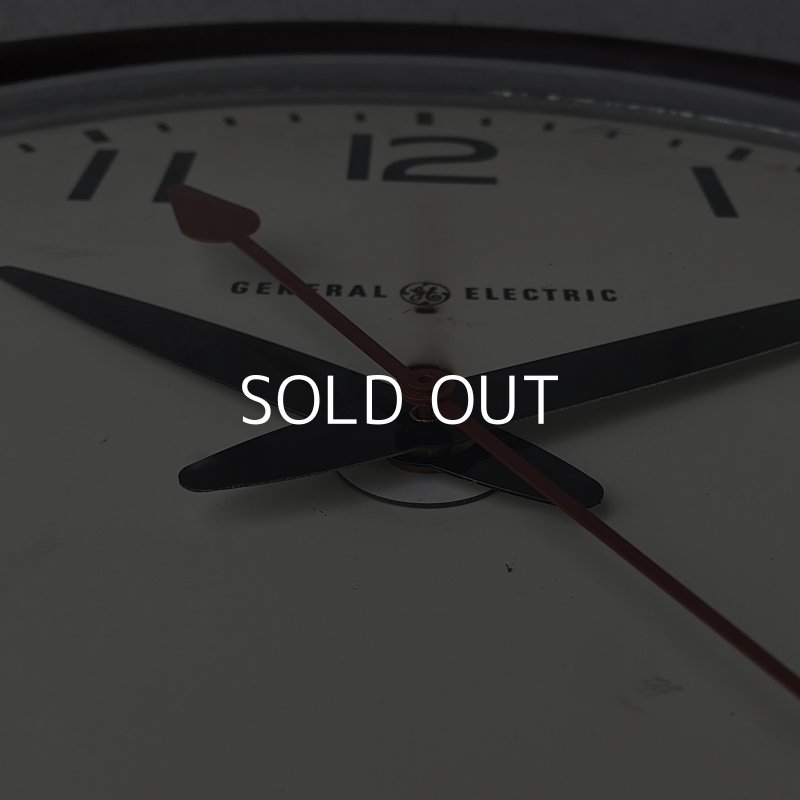 画像7: VINTAGE ANTIQUE GENERAL ELECTRIC WALL CLOCK GE ヴィンテージ アンティーク ウォールクロック ゼネラルエレクトリック 壁掛け時計 / スクールクロック ベークライト ブラウン 茶色 店舗什器 アメリカ (1)