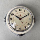 VINTAGE ANTIQUE WALL CLOCK  TELECHRON KITCHEN CLOCK ヴィンテージ アンティーク テレクロン ウォールクロック 壁掛け時計 キッチンクロック / インテリア ミッドセンチュリー アイボリー 店舗什器 アメリカ USA