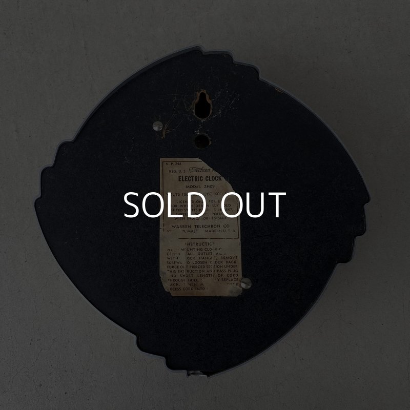 画像2: VINTAGE ANTIQUE WALL CLOCK  TELECHRON KITCHEN CLOCK ヴィンテージ アンティーク テレクロン ウォールクロック 壁掛け時計 キッチンクロック / インテリア ミッドセンチュリー アイボリー 店舗什器 アメリカ USA