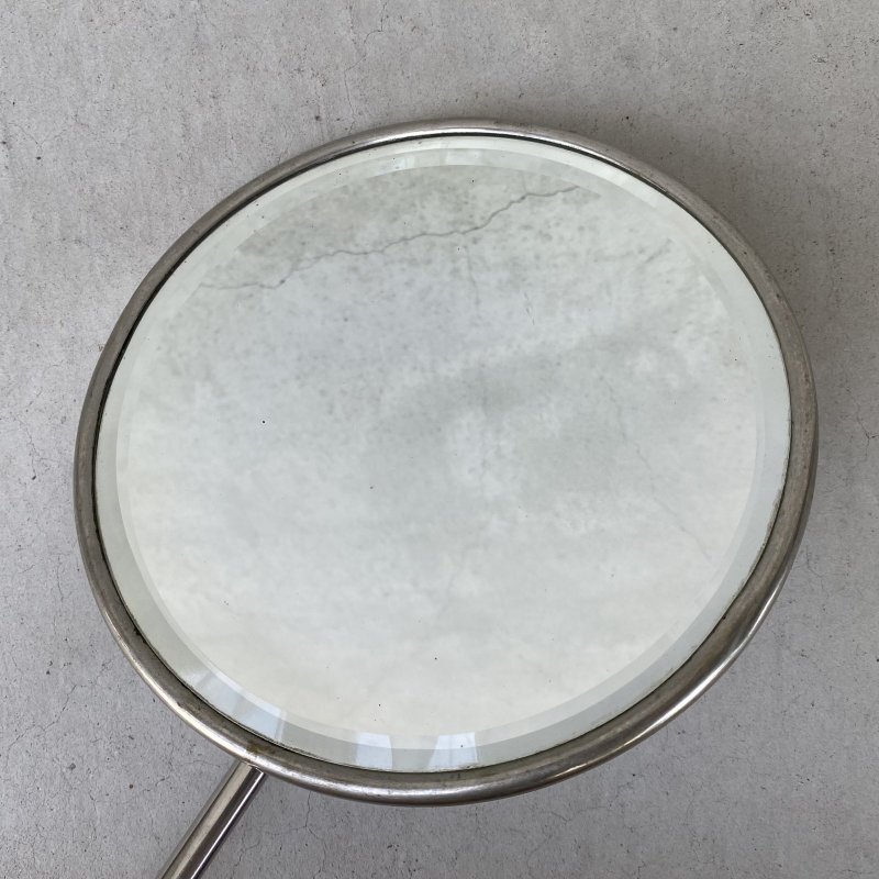 画像8: VINTAGE ANTIQUE MIRROR ヴィンテージ アンティーク スタンドミラー 鏡 / 卓上ミラー シェービングミラー ラウンド インテリア  化粧 店舗什器 アメリカ USA (5)
