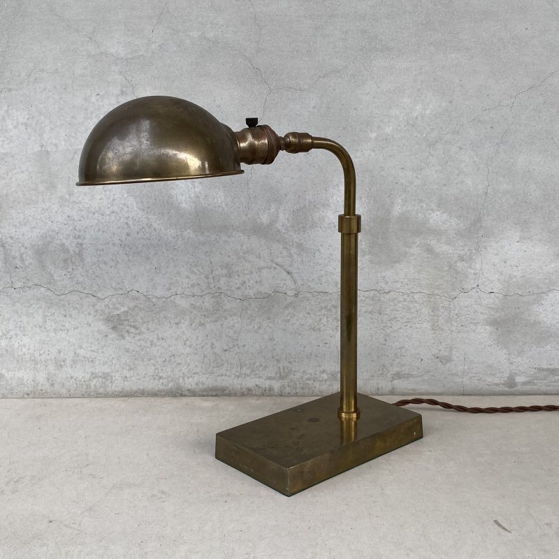 画像1: VINTAGE ANTIQUE DESKLAMP ヴィンテージ アンティーク デスクランプ スタンドライト 照明 / 卓上照明 テーブルランプ コレクタブル 店舗什器 アメリカ