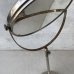 画像6: VINTAGE ANTIQUE MIRROR ヴィンテージ アンティーク スタンドミラー 鏡 / 卓上ミラー シェービングミラー ラウンド インテリア 化粧 店舗什器 アメリカ USA (4)