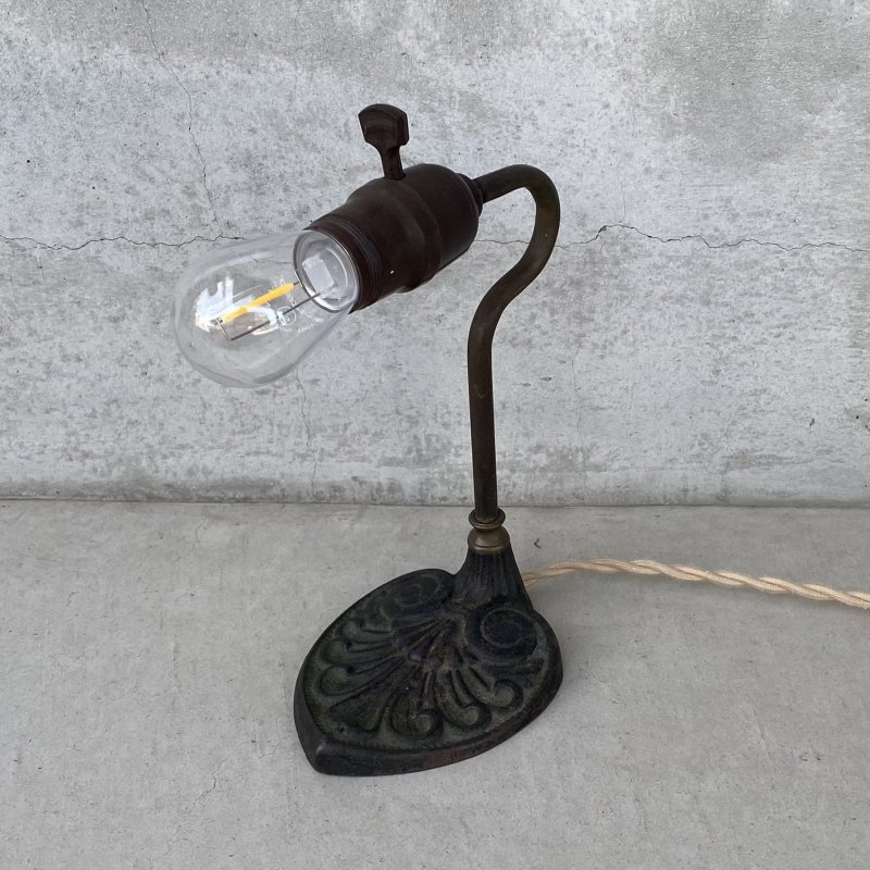 画像1: VINTAGE ANTIQUE DESKLAMP ヴィンテージ アンティーク デスクランプ スタンドライト  卓上ライト 照明 / テーブルランプ コレクタブル 店舗什器 E26 アメリカ
