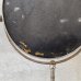 画像12: VINTAGE ANTIQUE MIRROR ヴィンテージ アンティーク スタンドミラー 鏡 / 卓上ミラー シェービングミラー ラウンド インテリア 化粧 店舗什器 アメリカ USA (4)