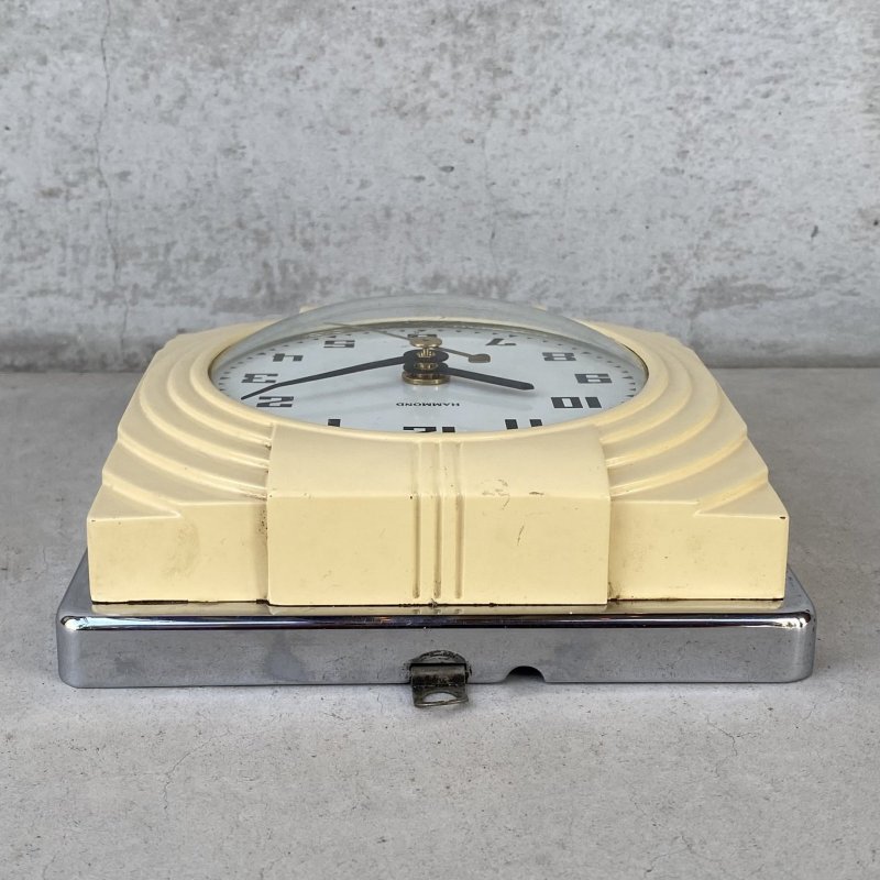 画像4: VINTAGE ANTIQUE HAMMOND WALL CLOCK KITCHEN CLOCK ヴィンテージ アンティーク ウォールクロック ハモンド 壁掛け時計 / キッチンクロック アイボリー 店舗什器 アメリカ