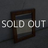 VINTAGE ANTIQUE WALL MIRROR ヴィンテージ アンティーク 鏡 ミラー 壁掛けミラー ウォールミラー / インテリア ウッド 木製 店舗什器 アメリカ (4)