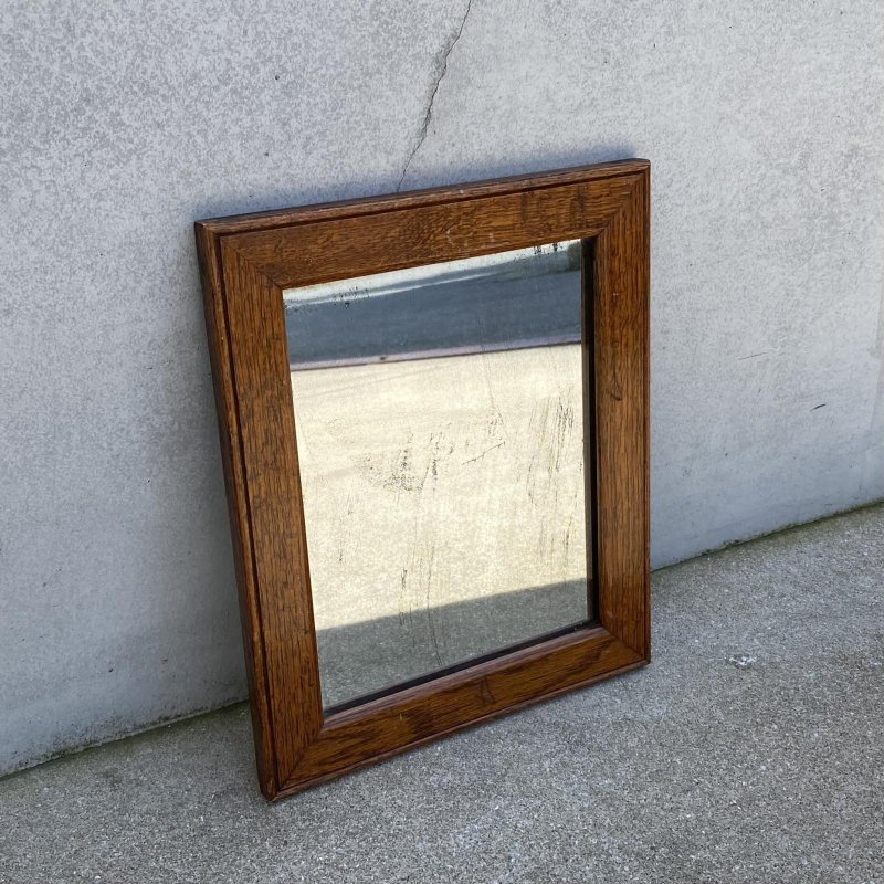 画像1: VINTAGE ANTIQUE WALL MIRROR ヴィンテージ アンティーク 鏡 ミラー 壁掛けミラー ウォールミラー / インテリア ウッド 木製 店舗什器 アメリカ (4)