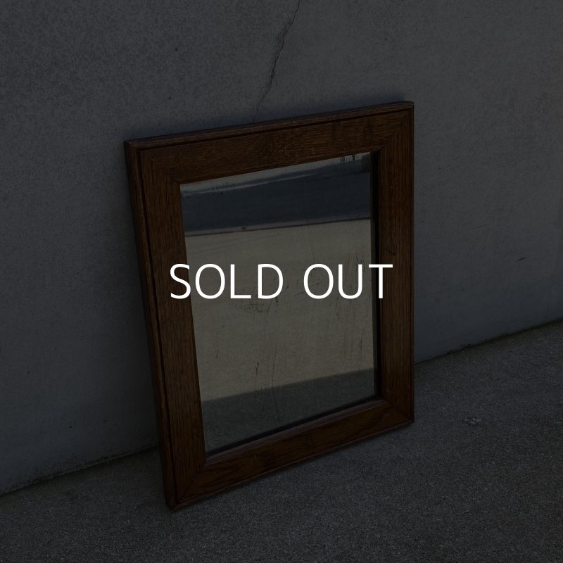 画像1: VINTAGE ANTIQUE WALL MIRROR ヴィンテージ アンティーク 鏡 ミラー 壁掛けミラー ウォールミラー / インテリア ウッド 木製 店舗什器 アメリカ (4)