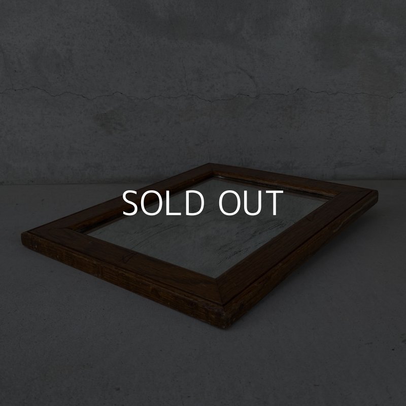 画像4: VINTAGE ANTIQUE WALL MIRROR ヴィンテージ アンティーク 鏡 ミラー 壁掛けミラー ウォールミラー / インテリア ウッド 木製 店舗什器 アメリカ (4)