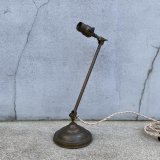 VINTAGE ANTIQUE FARIES DESKLAMP STANDLIGHT ヴィンテージ アンティーク フェアリーズ デスクランプ スタンドライト 卓上照明 / コレクタブル テーブルランプ ブラス 真鍮 店舗什器 アメリカ (2)