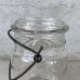 画像9: VINTAGE ANTIQUE BALL IDEAL JAR ヴィンテージ アンティーク ボール ジャー ガラス瓶 アメリカ / ワイヤー付き クリアー ディスプレイ ボトル 小物入れ 収納 店舗什器 (4)