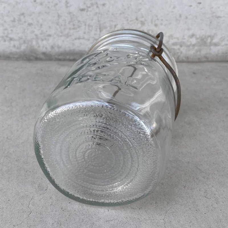 画像6: VINTAGE ANTIQUE BALL IDEAL JAR ヴィンテージ アンティーク ボール ジャー ガラス瓶 アメリカ / ワイヤー付き クリアー ディスプレイ ボトル 小物入れ 収納 店舗什器 (2)