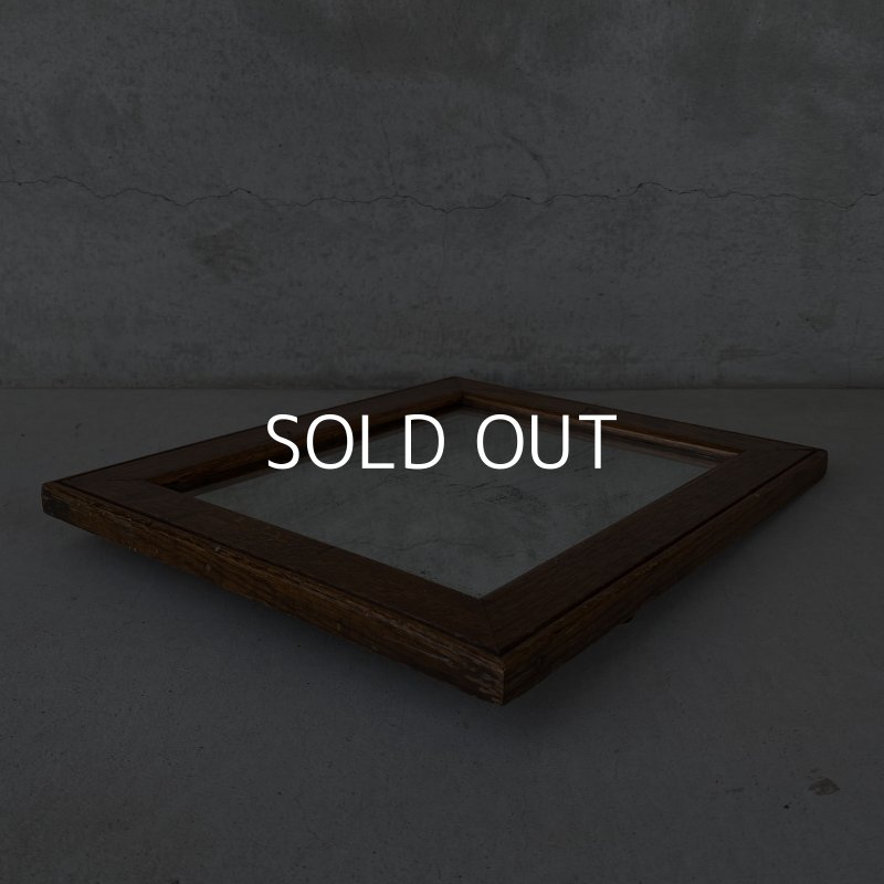 画像3: VINTAGE ANTIQUE WALL MIRROR ヴィンテージ アンティーク 鏡 ミラー 壁掛けミラー ウォールミラー / インテリア ウッド 木製 店舗什器 アメリカ (4)