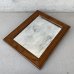 画像5: VINTAGE ANTIQUE WALL MIRROR ヴィンテージ アンティーク 鏡 ミラー 壁掛けミラー ウォールミラー / インテリア ウッド 木製 店舗什器 アメリカ (4)