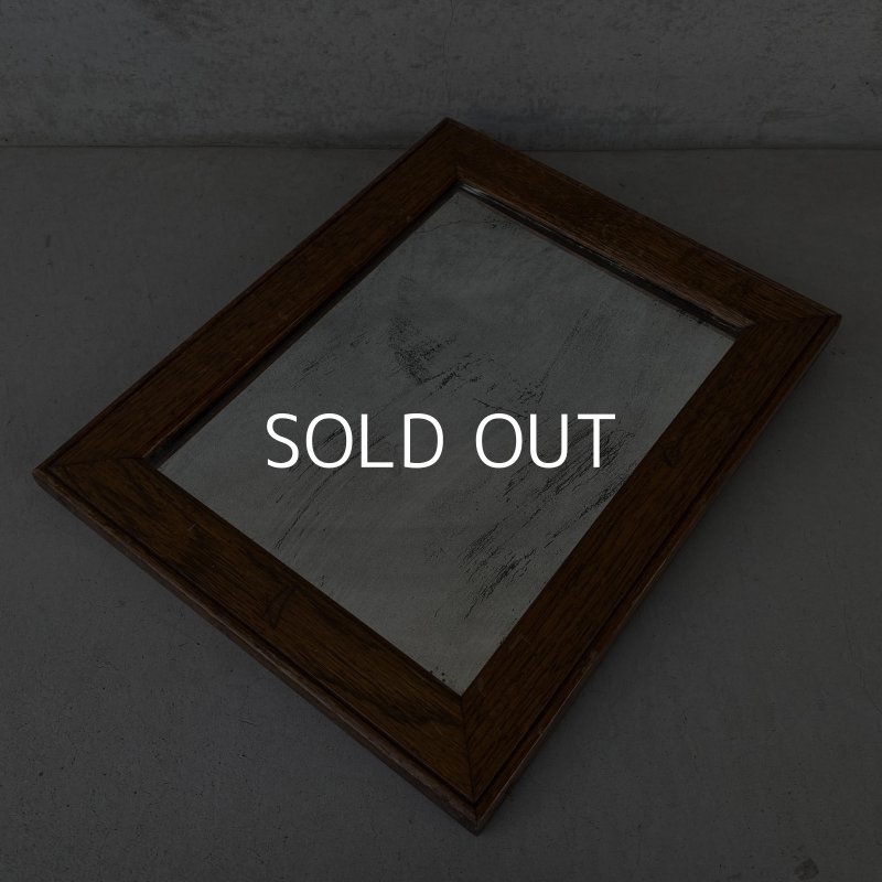 画像5: VINTAGE ANTIQUE WALL MIRROR ヴィンテージ アンティーク 鏡 ミラー 壁掛けミラー ウォールミラー / インテリア ウッド 木製 店舗什器 アメリカ (4)