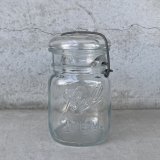 VINTAGE ANTIQUE BALL IDEAL JAR ヴィンテージ アンティーク ボール ジャー ガラス瓶 アメリカ / ワイヤー付き クリアー ディスプレイ ボトル 小物入れ 収納 店舗什器 (1)