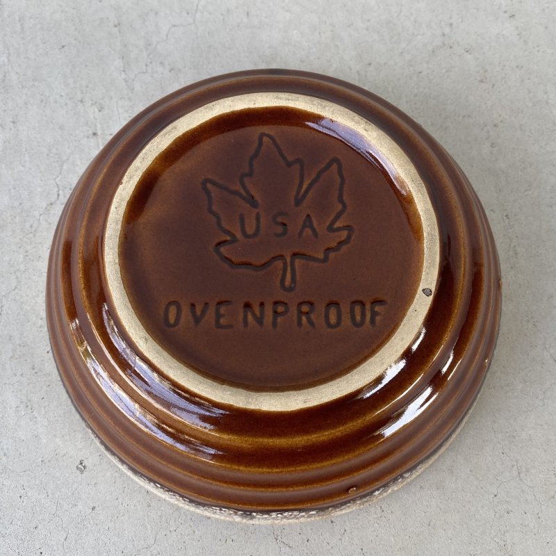 画像7: VINTAGE ANTIQUE BOWL ヴィンテージ アンティーク ボウル 食器 陶器 /  ブラウン 茶色 カフェ 喫茶店 店舗什器 アメリカ (7)