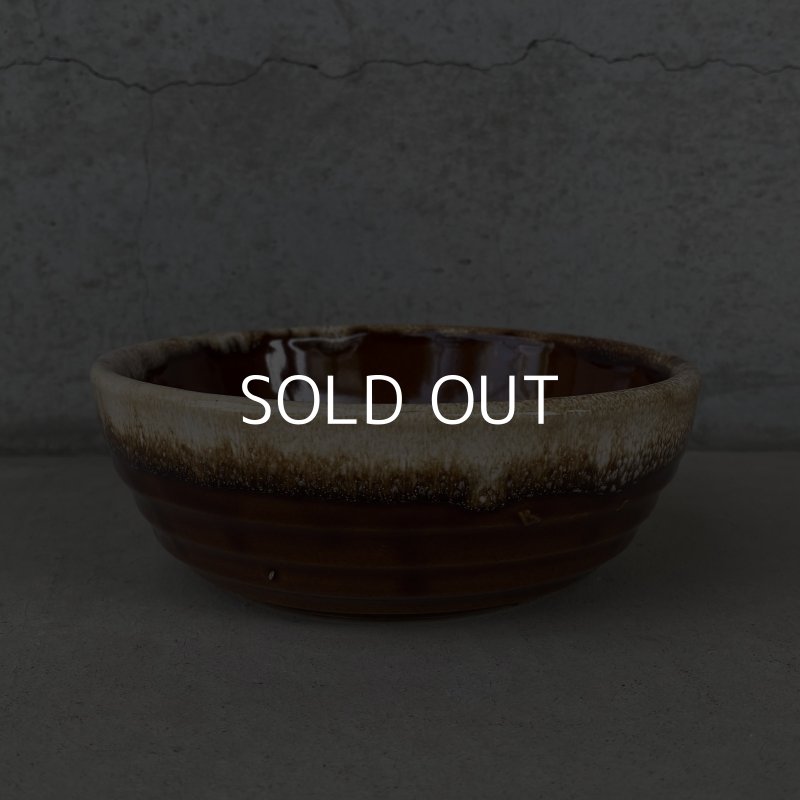 画像5: VINTAGE ANTIQUE BOWL ヴィンテージ アンティーク ボウル 食器 陶器 /  ブラウン 茶色 カフェ 喫茶店 店舗什器 アメリカ (7)