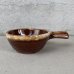 画像7: VINTAGE ANTIQUE BOWL ヴィンテージ アンティーク ボウル 食器 陶器 / ブラウン 茶色 カフェ 喫茶店 店舗什器 アメリカ (5)