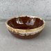 画像1: VINTAGE ANTIQUE BOWL ヴィンテージ アンティーク ボウル 食器 陶器 /  ブラウン 茶色 カフェ 喫茶店 店舗什器 アメリカ (7) (1)