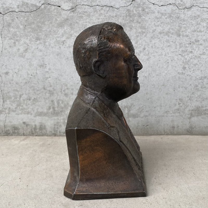 画像3: VINTAGE ANTIQUE FRANKLIN D. ROOSEVELT COIN BANK ヴィンテージ アンティーク ルーズベルト コインバンク 貯金箱 オブジェ / コレクタブル ディスプレイ 大統領 胸像 置物 アメリカ