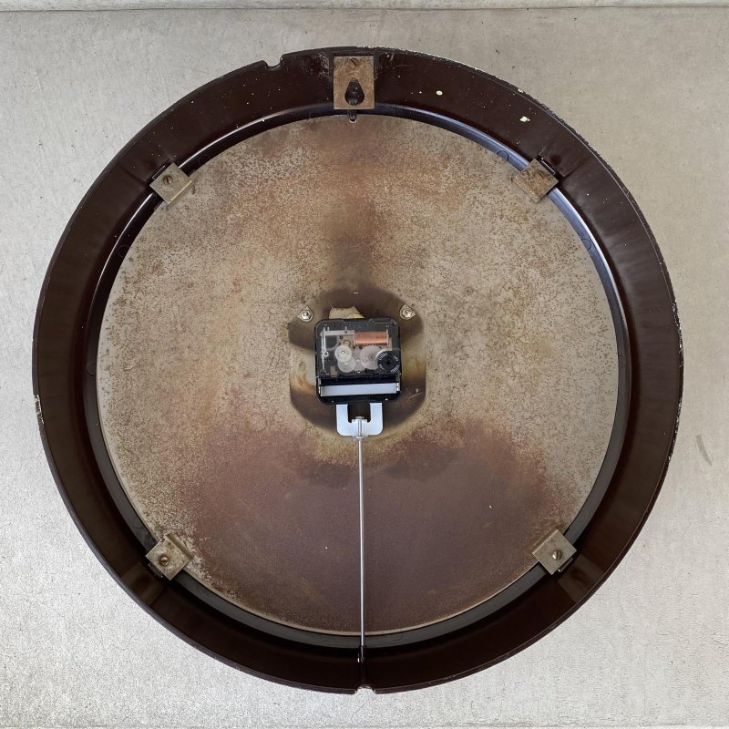 画像2: VINTAGE ANTIQUE WALL CLOCK TELECHRON ヴィンテージ アンティーク ウォールクロック テレクロン 壁掛け時計 / スクールクロック ベークライト ブラウン 茶色 店舗什器 アメリカ 