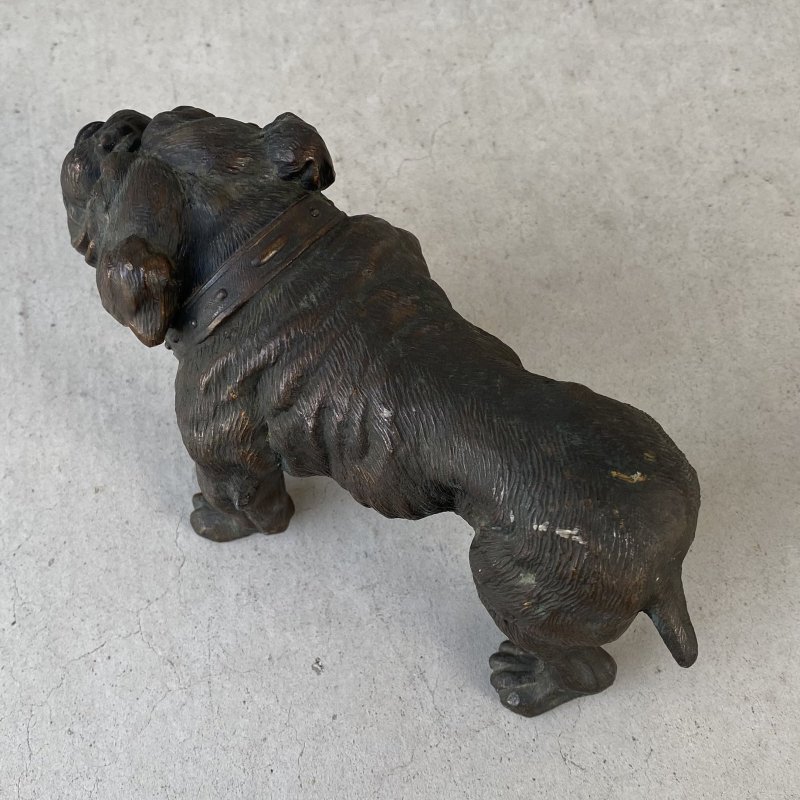 画像6: VINTAGE ANTIQUE BULLDOG FIGURE ヴィンテージ アンティーク ブルドッグ オブジェ 置物 / コレクタブル ディスプレイ インテリア 犬 動物 鋳物 アメリカ 