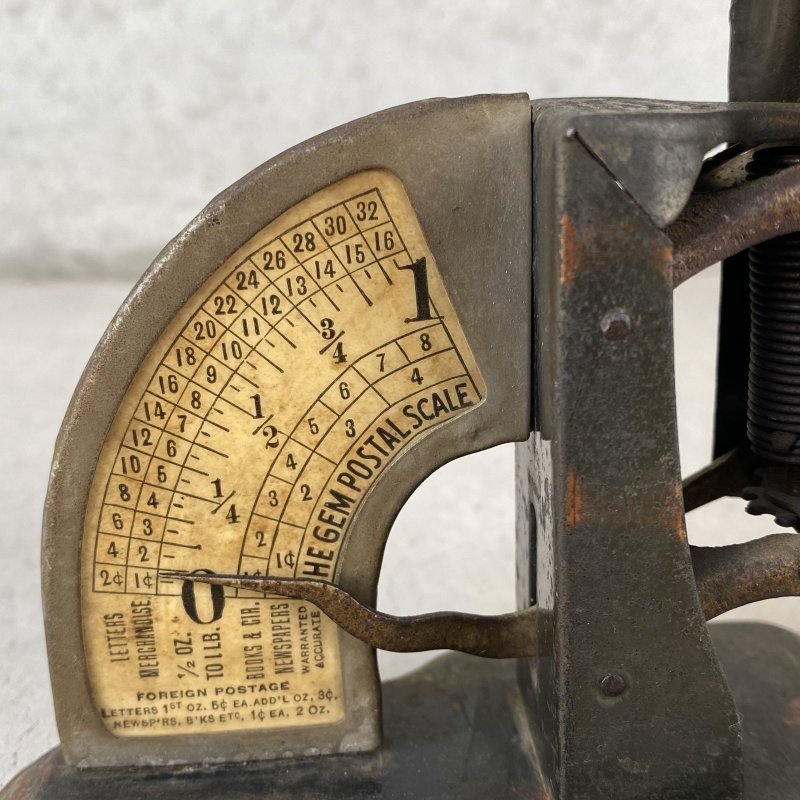 画像8: VINTAGE ANTIQUE JAPANNED THE GEM POSTAL SCALE ヴィンテージ アンティーク ジャパンド ジャパンカラー ポスタルスケール 量り オブジェ / コレクタブル ディスプレイ 秤 置物 アメリカ