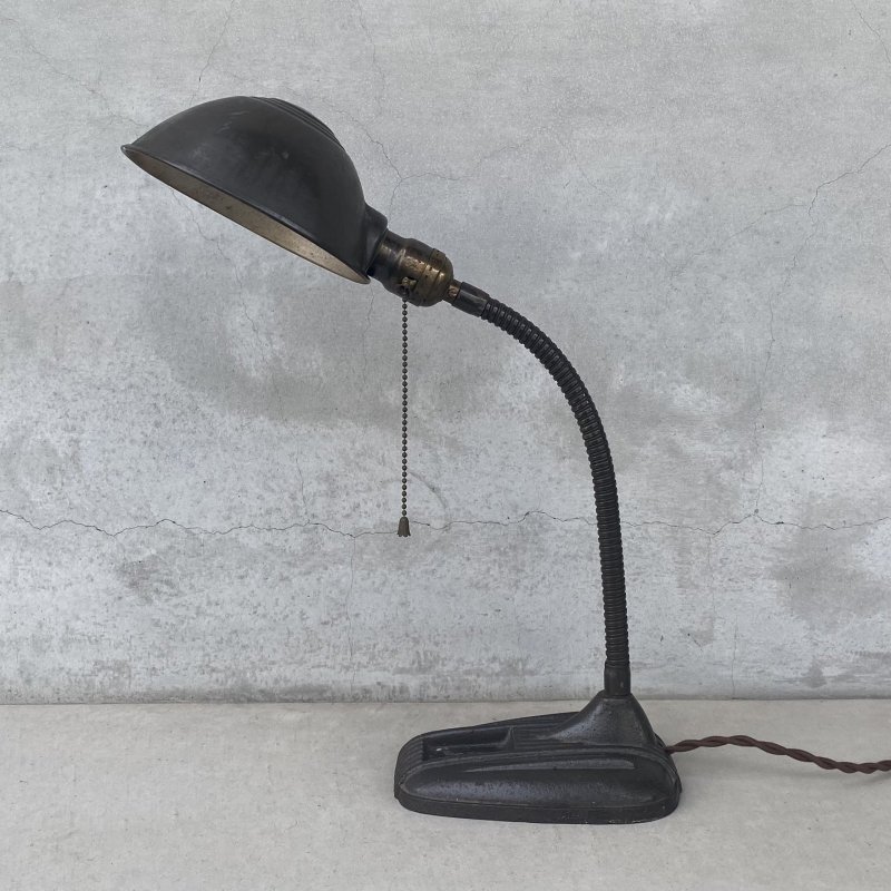 画像5: VINTAGE ANTIQUE DESKLAMP LEVITON ヴィンテージ アンティーク デスクランプ スタンドライト 卓上ライト 照明 / グースネック インダストリアル アイアン 鉄 店舗什器 アメリカ
