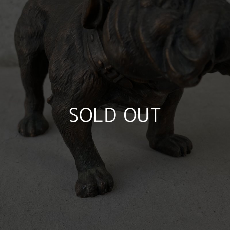 画像8: VINTAGE ANTIQUE BULLDOG FIGURE ヴィンテージ アンティーク ブルドッグ オブジェ 置物 / コレクタブル ディスプレイ インテリア 犬 動物 鋳物 アメリカ 