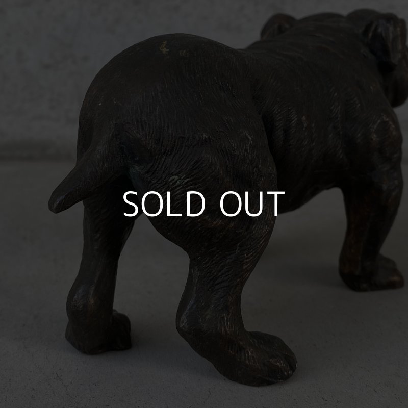 画像9: VINTAGE ANTIQUE BULLDOG FIGURE ヴィンテージ アンティーク ブルドッグ オブジェ 置物 / コレクタブル ディスプレイ インテリア 犬 動物 鋳物 アメリカ 