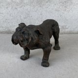 VINTAGE ANTIQUE BULLDOG FIGURE ヴィンテージ アンティーク ブルドッグ オブジェ 置物 / コレクタブル ディスプレイ インテリア 犬 動物 鋳物 アメリカ 