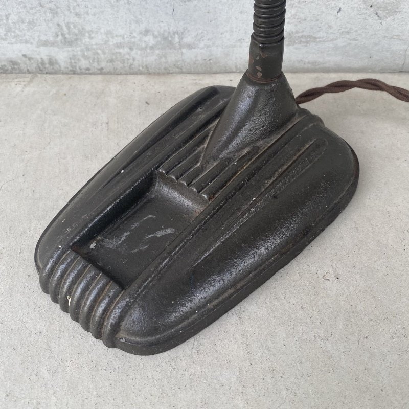 画像11: VINTAGE ANTIQUE DESKLAMP LEVITON ヴィンテージ アンティーク デスクランプ スタンドライト 卓上ライト 照明 / グースネック インダストリアル アイアン 鉄 店舗什器 アメリカ