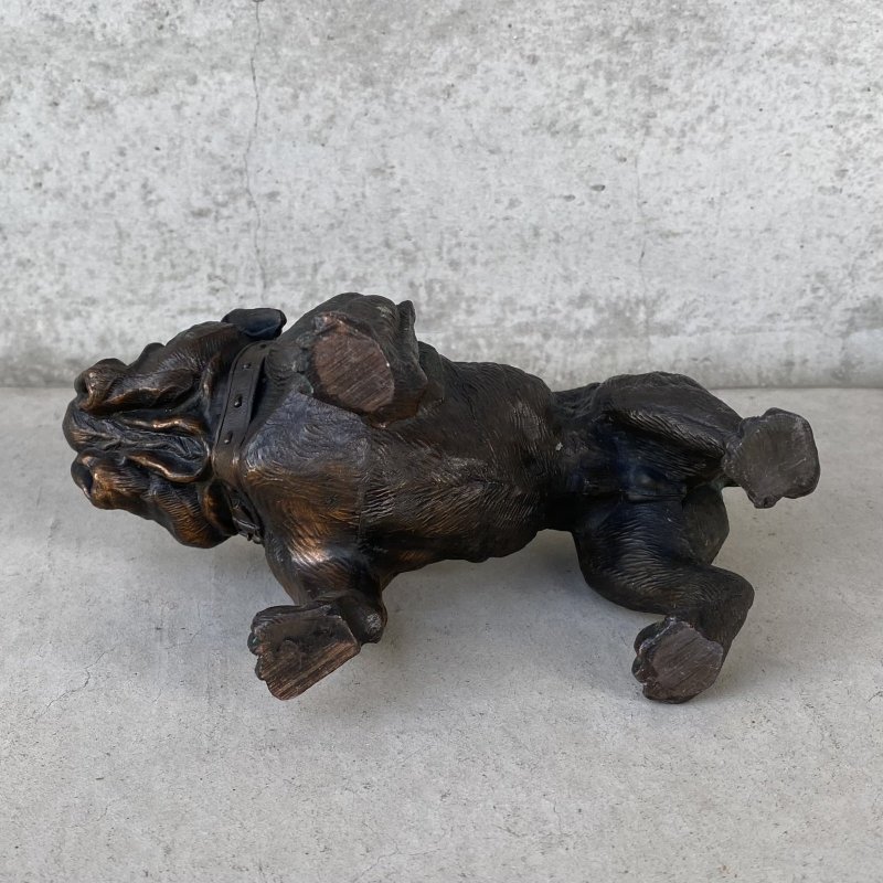 画像7: VINTAGE ANTIQUE BULLDOG FIGURE ヴィンテージ アンティーク ブルドッグ オブジェ 置物 / コレクタブル ディスプレイ インテリア 犬 動物 鋳物 アメリカ 