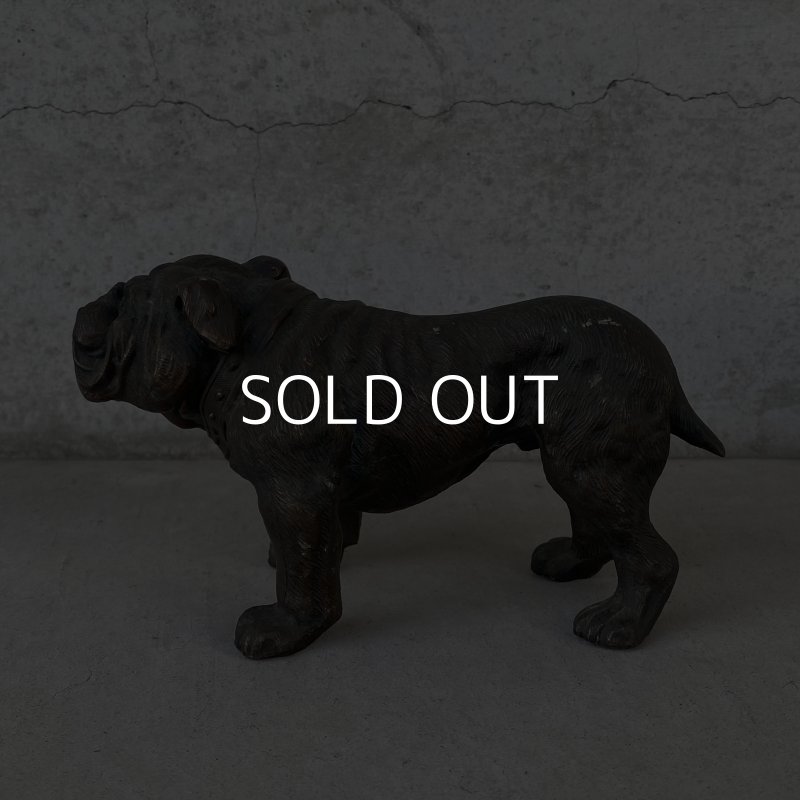 画像5: VINTAGE ANTIQUE BULLDOG FIGURE ヴィンテージ アンティーク ブルドッグ オブジェ 置物 / コレクタブル ディスプレイ インテリア 犬 動物 鋳物 アメリカ 