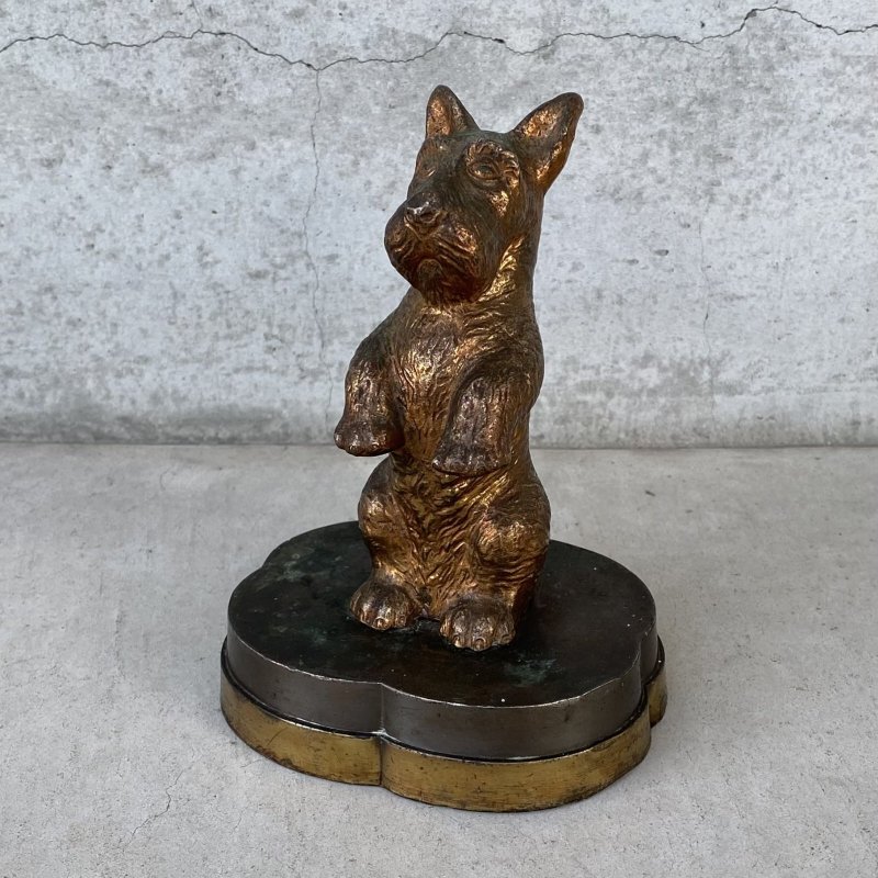 画像1: VINTAGE ANTIQUE SCOTTIE TERRIER FIGURE ヴィンテージ アンティーク  スコティッシュテリア オブジェ 置物 / コレクタブル ディスプレイ インテリア 犬 動物 アメリカ