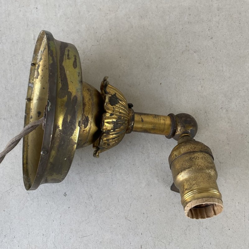 画像5: VINTAGE ANTIQUE LAMP LIGHT WALL LAMP HUBBELL ヴィンテージ アンティーク ライト ウォールランプ 壁付け照明 ブラケットランプ / ランプ 真鍮 店舗什器 アメリカ USA (9)