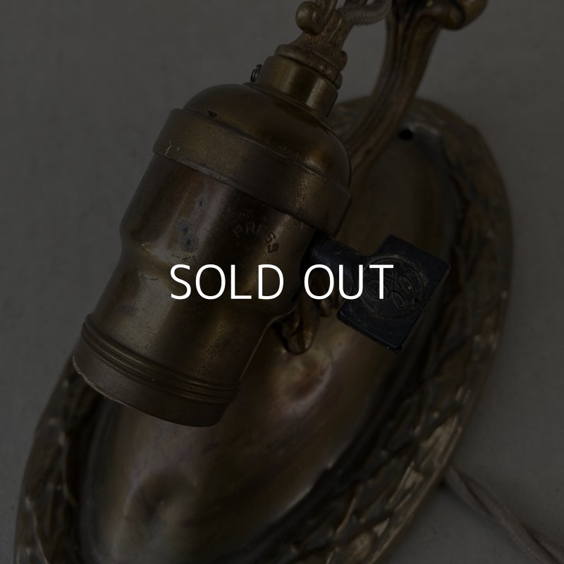 画像9: VINTAGE ANTIQUE LAMP LIGHT WALL LAMP GE ヴィンテージ アンティーク ライト ウォールランプ 壁付け照明 ブラケットランプ / ランプ 真鍮 店舗什器 アメリカ USA (4)