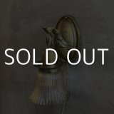 VINTAGE ANTIQUE LAMP LIGHT WALL LAMP ヴィンテージ アンティーク ライト ウォールランプ 壁付け照明 ブラケットランプ / ランプ ガラスシェード 真鍮 店舗什器 アメリカ USA (5)