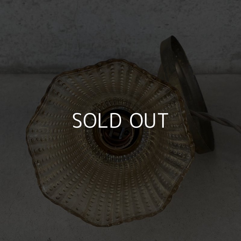 画像5: VINTAGE ANTIQUE LAMP LIGHT WALL LAMP ヴィンテージ アンティーク ライト ウォールランプ 壁付け照明 ブラケットランプ / ランプ ガラスシェード 真鍮 店舗什器 アメリカ USA (5)