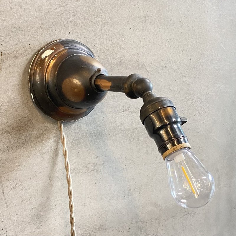 画像3: VINTAGE ANTIQUE LAMP LIGHT WALL LAMP JAPANNED HUBBELL ヴィンテージ アンティーク ジャパンド ウォールランプ 壁付け照明 ブラケットランプ / ジャパンカラー コレクタブル 店舗什器 アメリカ 15