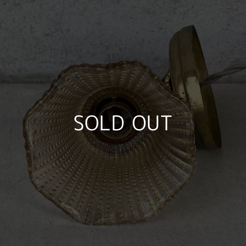 画像5: VINTAGE ANTIQUE LAMP LIGHT WALL LAMP GE ヴィンテージ アンティーク ライト ウォールランプ 壁付け照明 ブラケットランプ / ランプ ガラスシェード 真鍮 店舗什器 アメリカ USA (1)